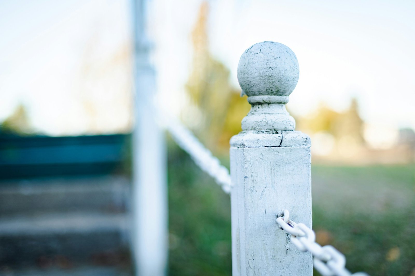 A close up of a chain link fence